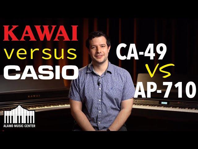 Kawai VS Casio - CA49 compared to AP710 - Digital Piano Look & Listen