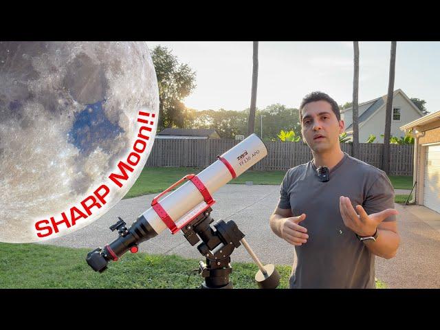 Capturing and Processing the Moon to Get a Sharp Image: Simple DSLR/Telescope Workflow