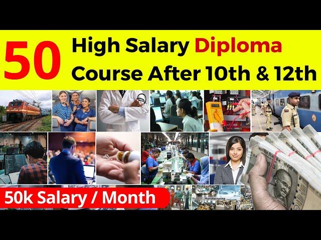 Top 50 High Salary Best Diploma Courses After 10th And 12th