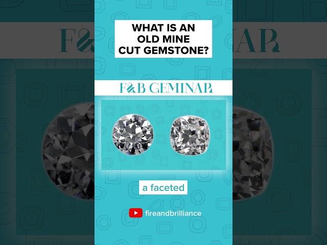 What is an Old Mine Cut gemstone? #OMC #oldminecut #jewelry