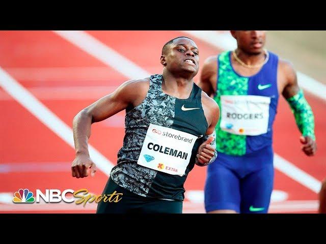 Christian Coleman sprints to fastest 100m time of 2019 | NBC Sports