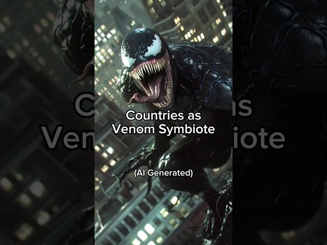 Ai Draws Countries as Venom Symbiote!