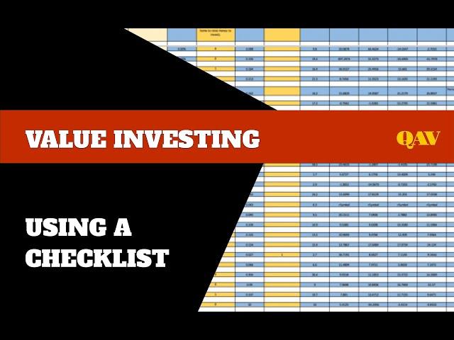 Value Investing Checklist - Quick Overview