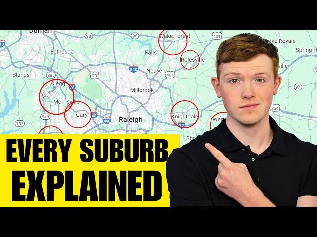 Every Raleigh North Carolina Suburb EXPLAINED | Where to Live in Raleigh NC | FULL MAP TOUR