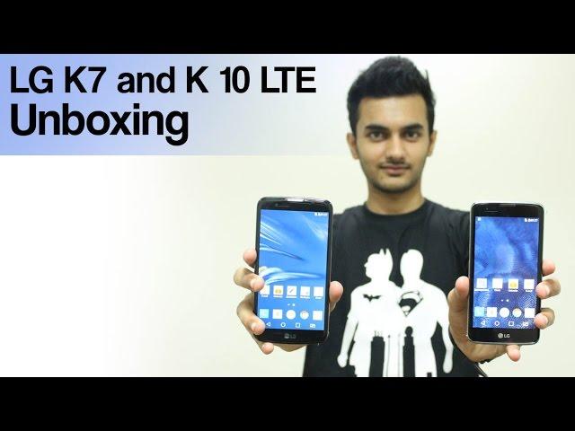 LG K7 & K10 LTE Unboxing