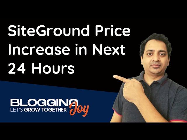 SiteGround Price Hike From $3.95/mo To $6.99/mo | Why is SiteGround so expensive?