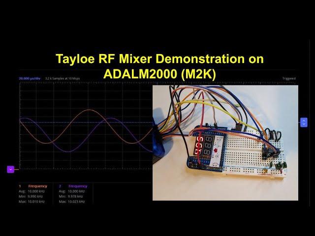 Tayloe RF Mixer Demonstration Using ADALM2000