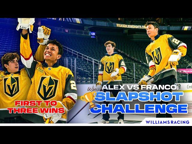 ICE HOCKEY CHALLENGE | Alex Albon vs Franco Colapinto | Vegas Golden Knights | Williams Racing