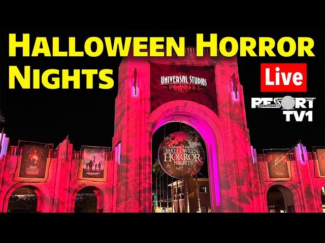 Live: Halloween Horror Nights - Scare Zones, Houses, & More -  Universal Orlando Resort Live Stream