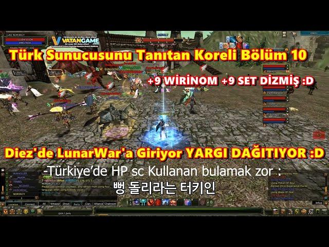 Türk Knight Online 'ı Kore 'ye Tanıtan Koreli Bölüm 10 | +9 Set Dizmiş :D #knightonline #kore #pk