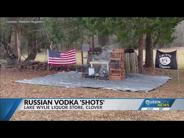 Russian vodka 'shots' at a Clover liquor store