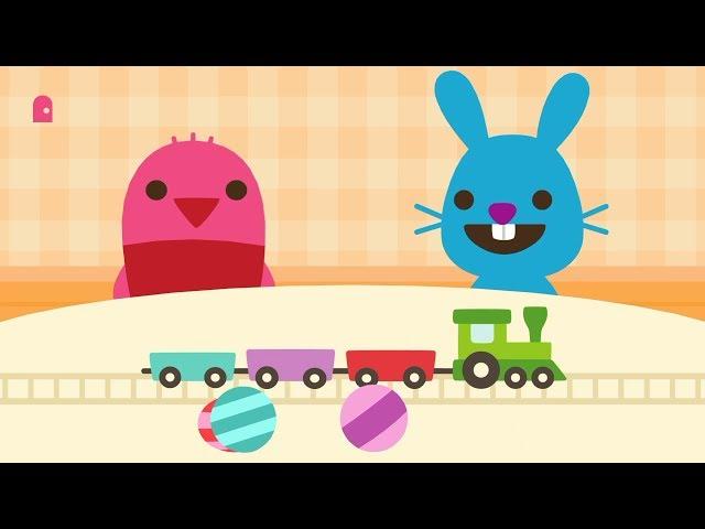 Pikachu and karthu Playing with train | Cartoon vedios #karthu #pikachu