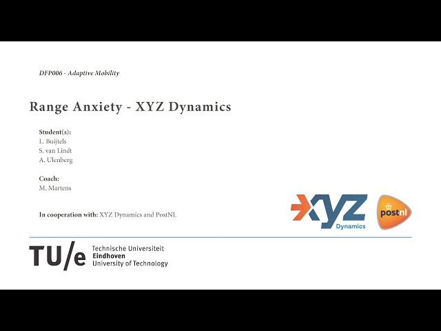 Range Anxiety   XYZ Dynamics