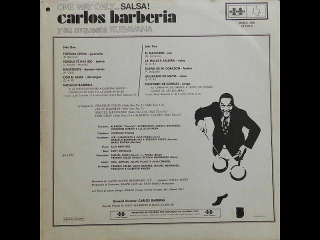 CARLOS BARBERIA CON JULITO VILLOT  -  LA MULATA SALSERA