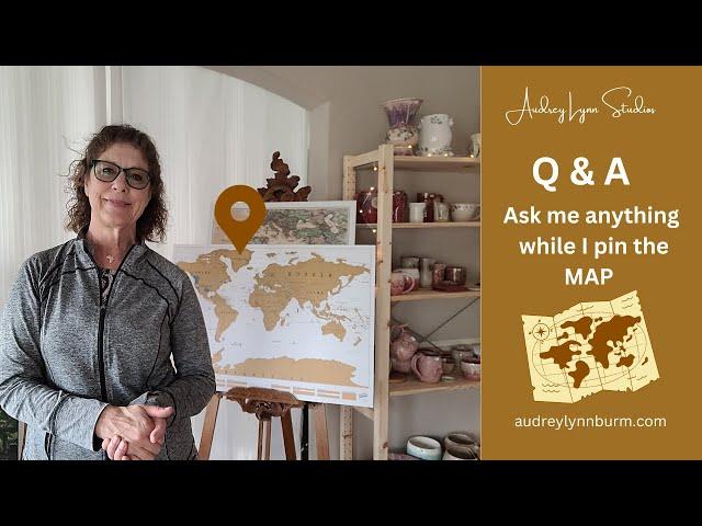 Live Q & A Map Project!  Join me LIVE while I pin the Map and answer your questions!