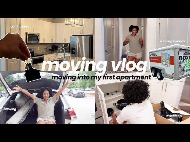 MOVING VLOG: Moving into my first apartment! | pack & prep, cleaning,  organizing, running errands