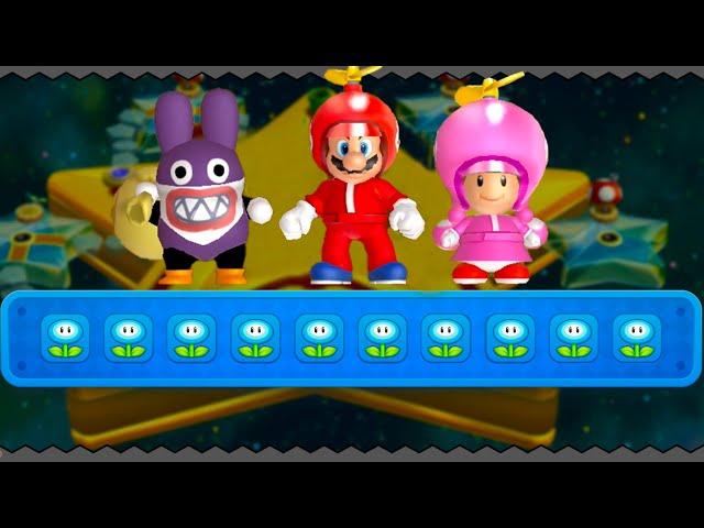 New Super Mario Bros. U Deluxe – 3 Players Walkthrough Co-Op #15