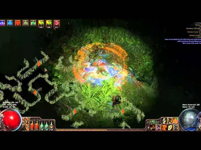 Path of Exile: Lawnmower Marauder Destroying Maps
