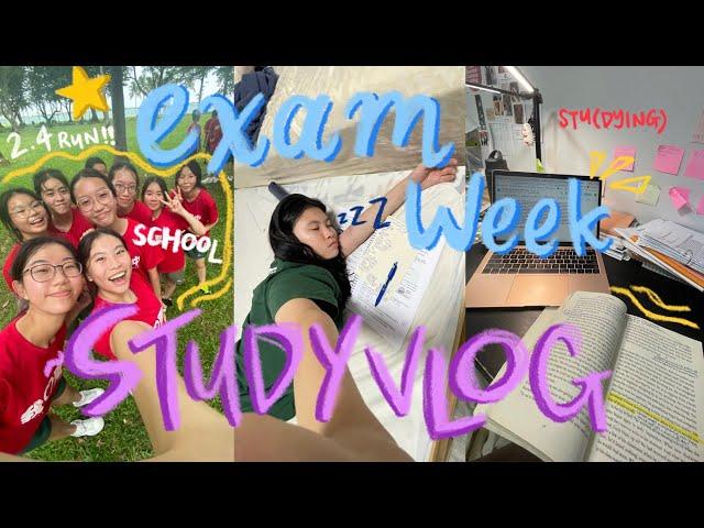 STUDY VLOG | exam week as a sec 4 taking O levels, lots of stu(dying)