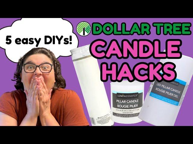 5 Amazing Dollar Tree Candle DIYs You NEED to Try! ️ (Stylish & Budget-Friendly!)