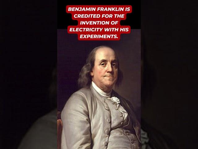  Who invented electricity?   #electricity #benjaminfranklin #benjamin  #tips #knowledge #trivia