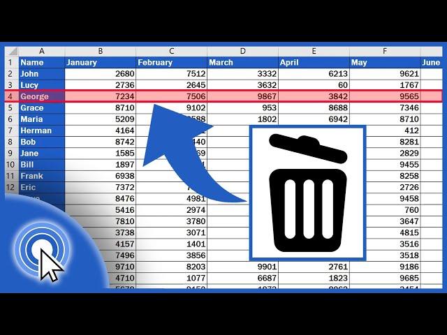 How to Delete Row in Excel