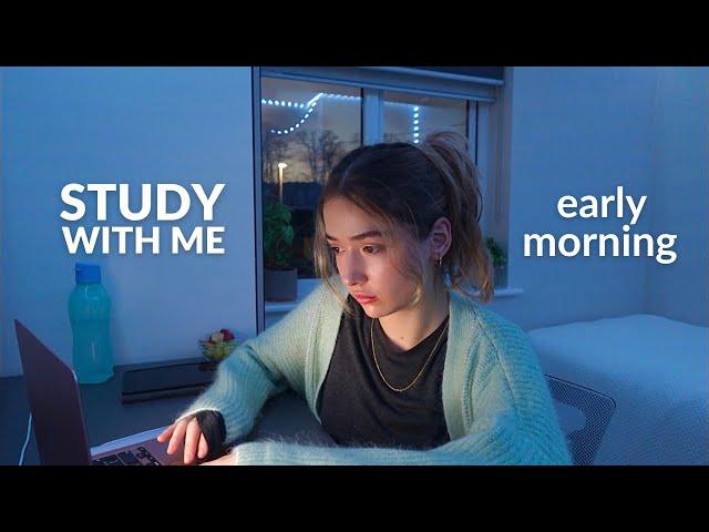 REAL TIME study with me (no music) I 2 hour productive session with breaks