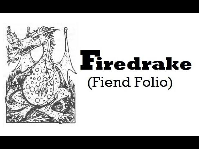 Firedrake Dragonet - Dungeons and Dragons - Fiend Folio