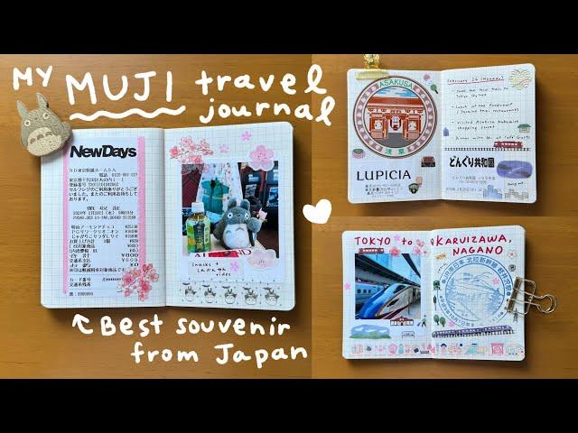 How I Use MUJI Passport Memo Notebook (Japan Travel Journal Flip-Through) | Rainbowholic