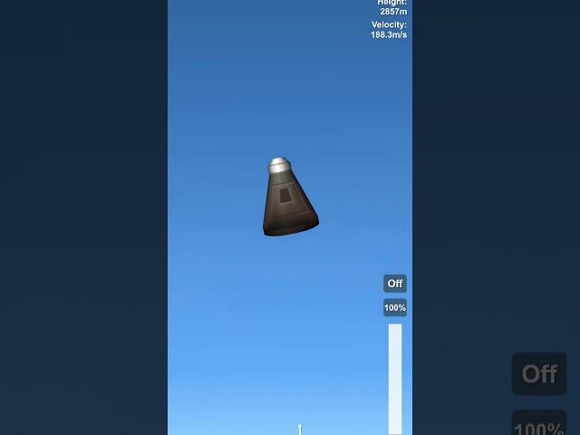 Apollo 11 space capsule reentry to earths atmosphere #shorts