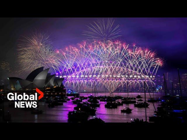 New Year's 2025: Australia puts on spectacular fireworks show over Sydney Harbour