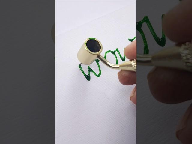 'wow' calligraphy style. #ytshorts #art #calligraphy #satisfying