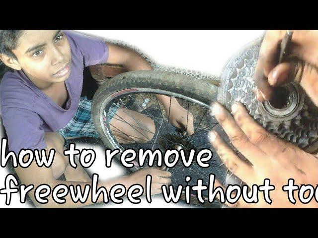 how to remove freewheel without tool /Bicycle/ Freewheel Disassembly/Assembly | freewheel/ top / diy