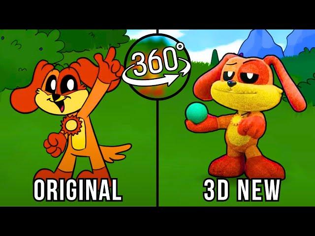 360 VR All Smiling Critters cardboard voicelines animated (Complete) ORIGINAL vs NEW 3D