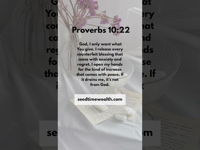 Proverbs 10:22 Financial Prayer #kingdom #moneymindset