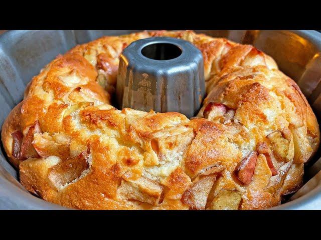 The most delicious apple pie in 5 minutes! I cook it every 3 days! Simple and delicious