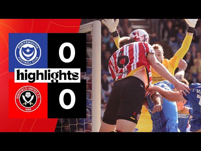 Portsmouth 0-0 Sheffield United | EFL Championship highlights