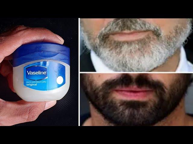 White beard transforms into a black beard naturally in 4 minutes // Natural white beard dye with Vas