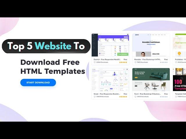 Top 5 Websites to Download Free HTML Template