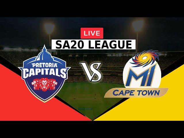 LIVE PRETORIA CAPITALS VS MI CAPE TOWN | SA20 LEAGUE 2023 | PC VS MICT | SA20 | MICT VS PC | SA T20