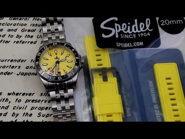 Speidel strap change-Phoibos Voyager GMT