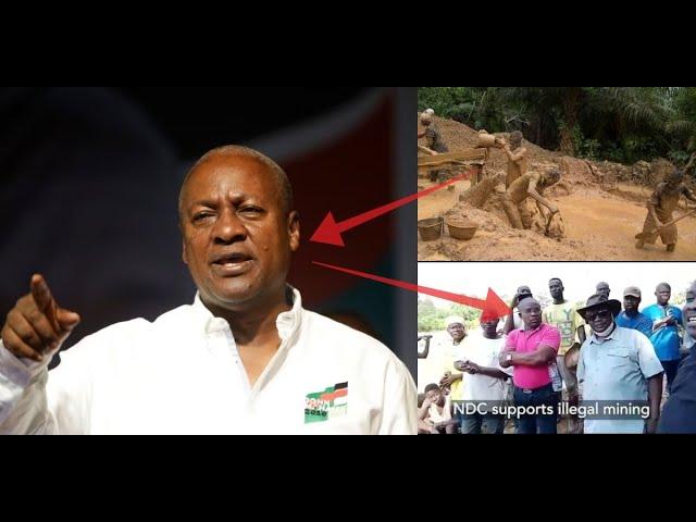 Aggrieved miner names John Mahama as a  galamsey operator, drops hint of his mining site