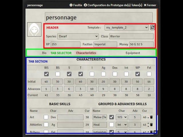Custom System Builder for Foundry VTT