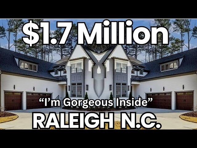 $1.7 Million | Luxury Living In Raleigh NC | (Beautiful House Tour)