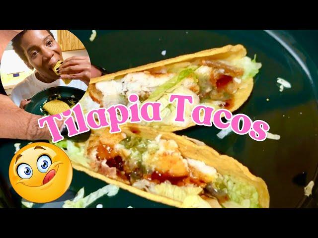 CRUNCHY! Tilapia Fish Tacos  | Cook With Mika MUKBANG