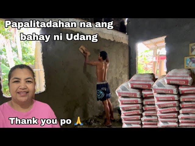 May nagpadala ng pampalitada sa bahay ni Udang | Maraming Salamat po 