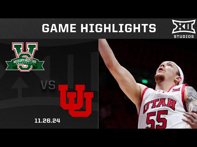 Mississippi Valley State vs. Utah Game Highlights | 2024-25 Big 12 Men's Basketball