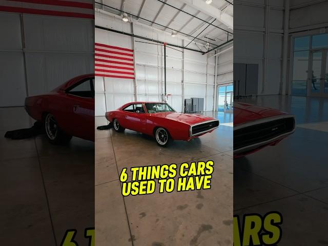 6 Old-School Features Missing from Today’s Cars