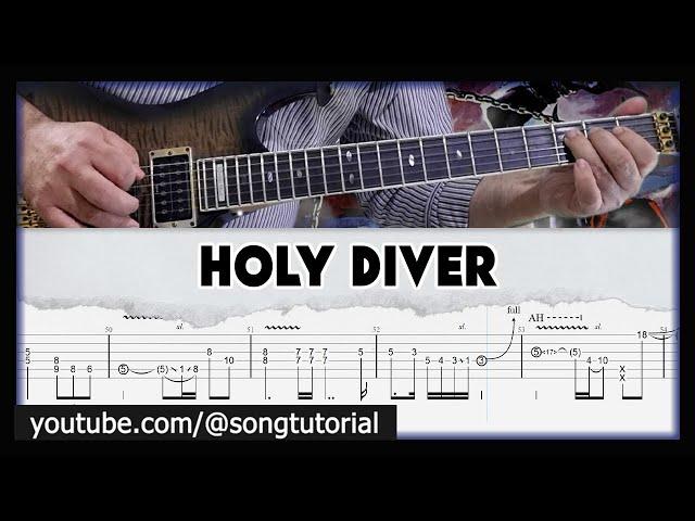 Dio | Holy Diver | TAB | Guitar Cover | Lesson