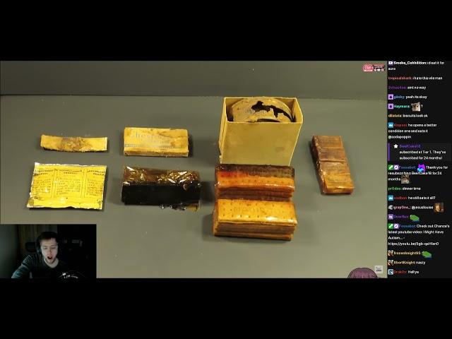 Reating to SteveMRE 1945 K Ration w/ Chat - (sodapoppin) - July 27, 2023